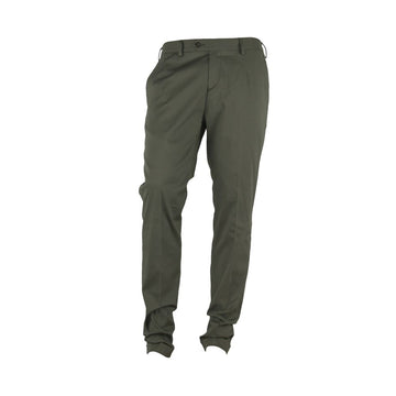 Made in Italy Green Cotton Men's Trouser