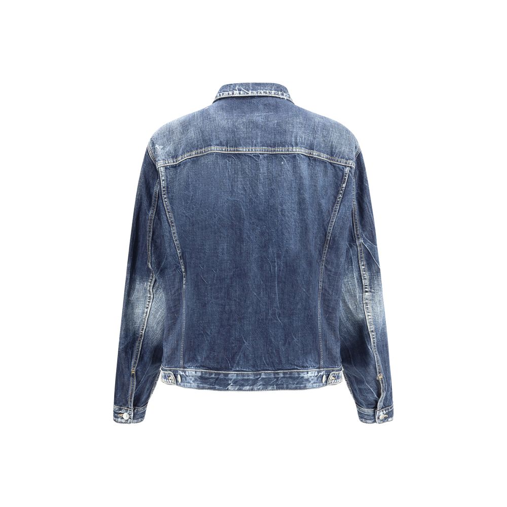 Dsquared² Blue Cotton Denim Jacket