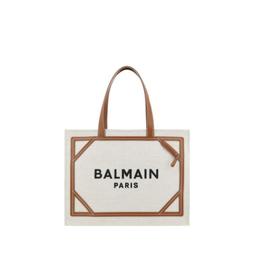 Balmain Beige Cotton Shoulder Bag