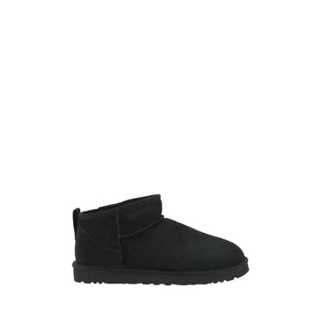 UGG Black Goatskin Ankle Boots