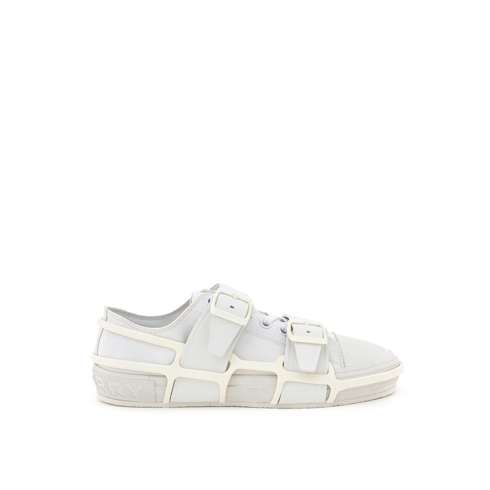 Burberry White Cotton Athletic Sneakers