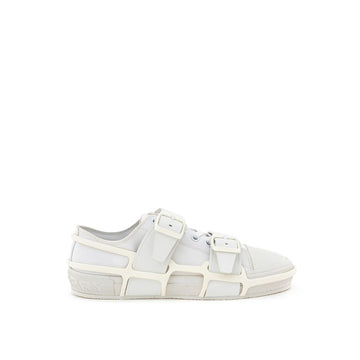 Burberry White Cotton Athletic Sneakers