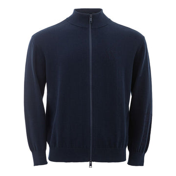 Armani Exchange Blue Cotton Sweatshirt