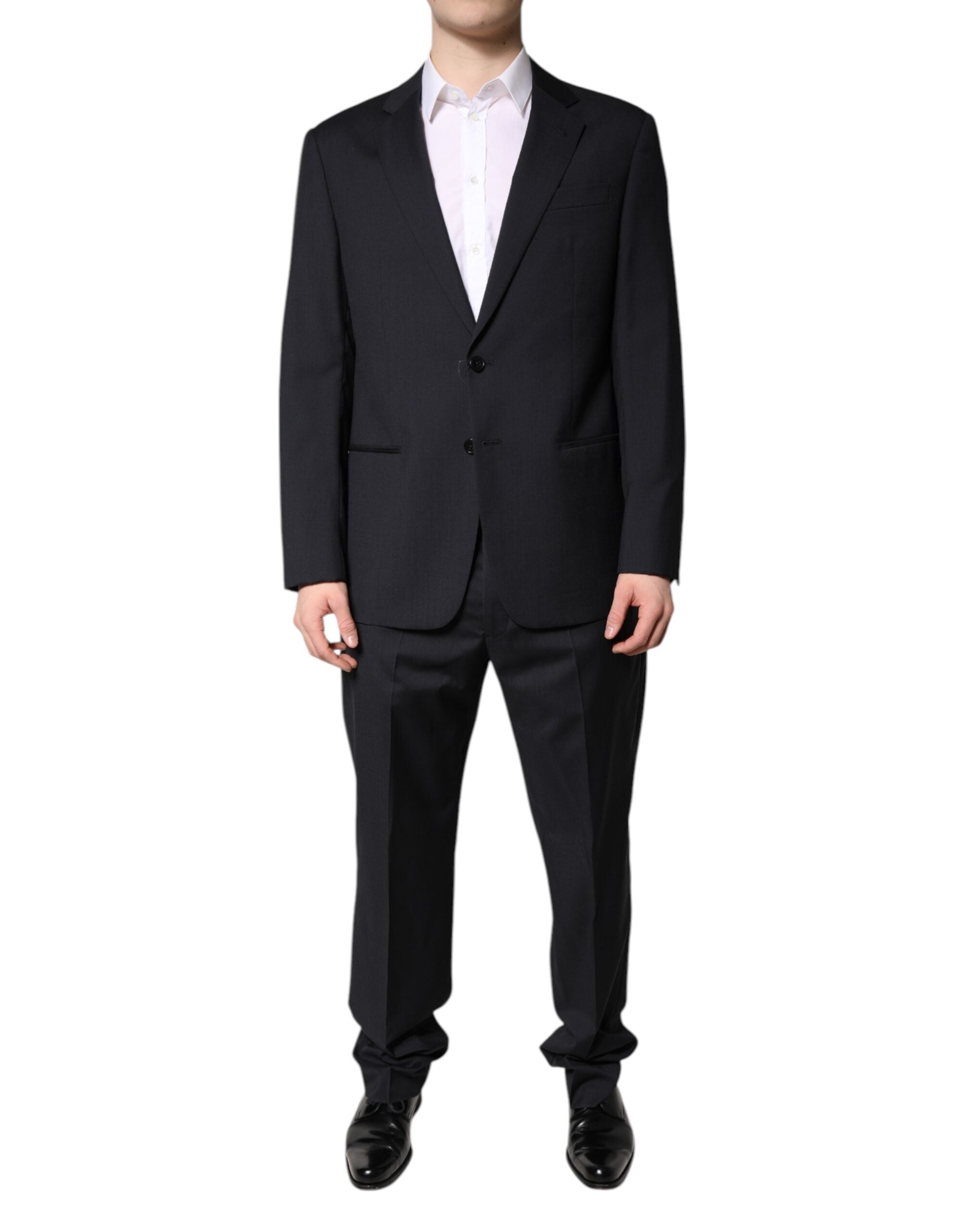 Emporio Armani Black Single Breasted Formal 2 Piece Suit