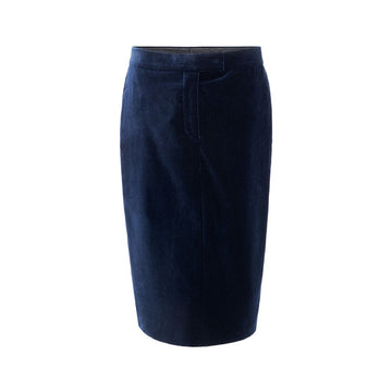 Tom Ford Blue Cotton Midi Skirt
