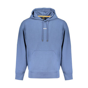 Hugo Boss Blue Cotton Men Sweater