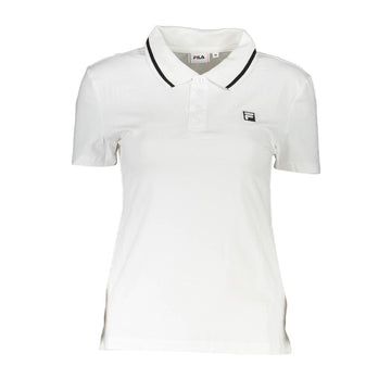 Fila White Cotton Womens Polo Shirt