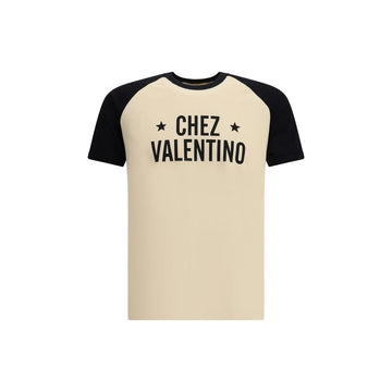 Valentino Cream Cotton T-Shirt