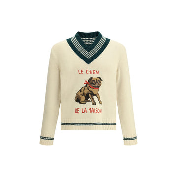 Valentino Cream Wool Sweatshirt