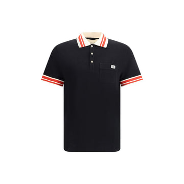 Valentino Black Cotton Polo Shirt