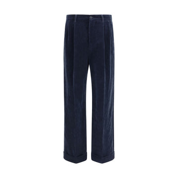 Valentino Blue Cotton Pants