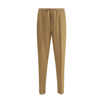 Valentino Brown Polyester Casual Pants