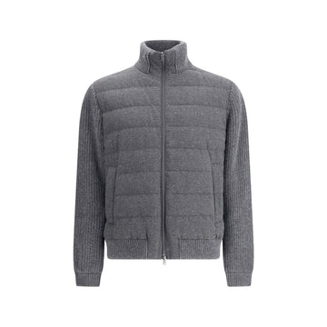 Herno Gray Wool Bomber