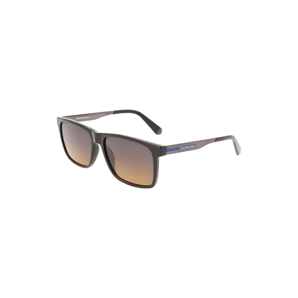 Calvin Klein Black Plastic Men Sunglass