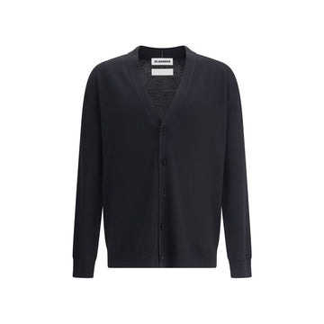 Jil Sander Black Wool Cardigan