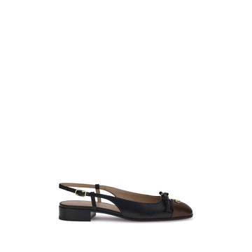 Valentino Garavani Black Goatskin Ballet Flats