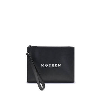 Alexander McQueen Black Calf Leather Bos Taurus Wallet