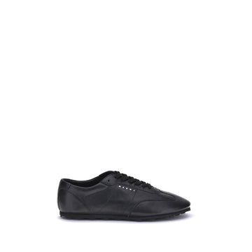 Marni Black Calf Leather Bos Taurus Athletic Sneakers