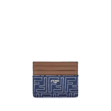 Fendi Blue Fabric Wallet