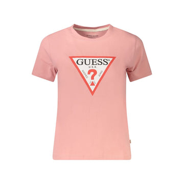 Guess Jeans Pink Cotton Women T-Shirt