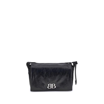 Balenciaga Black Calf Leather Bos Taurus Shoulder Bag