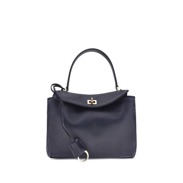 Balenciaga Blue Calf Leather Bos Taurus Shoulder Bag
