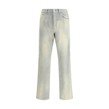 Prada Light Blue Cotton Casual Pants