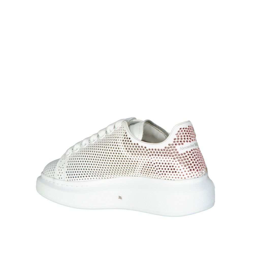 Alexander McQueen White Calfskin Chunky Sneakers