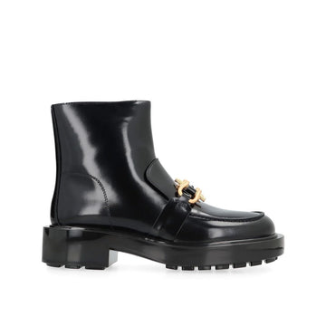 Bottega Veneta Black Calfskin Ankle Boots