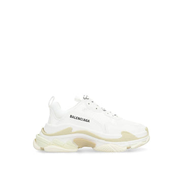 Balenciaga White Calfskin Chunky Sneakers