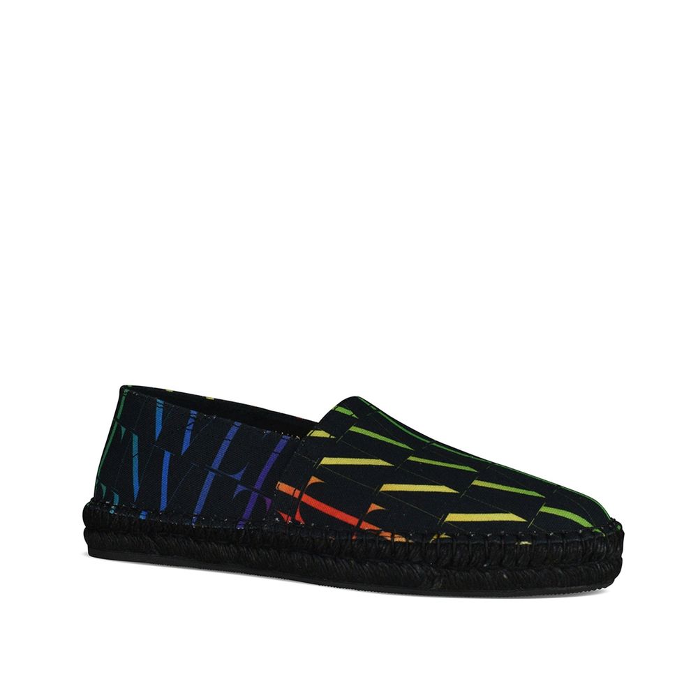 Valentino Garavani Black Canvas Espadrilles