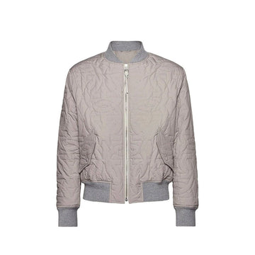 Salvatore Ferragamo Gray Polyester Bomber