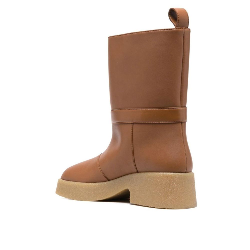 Stella McCartney Brown Polyethylene Chelsea Boots