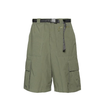 Off-White Green Polyamide Cargo Shorts