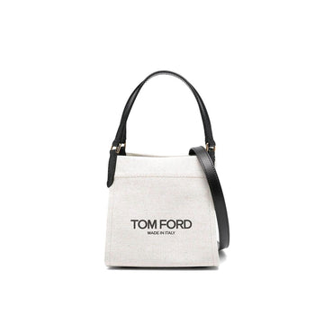 Tom Ford Beige Canvas Tote Bag