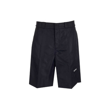 Valentino Black Nylon Bermuda Shorts