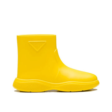 Prada Yellow Rubber Rain Boots