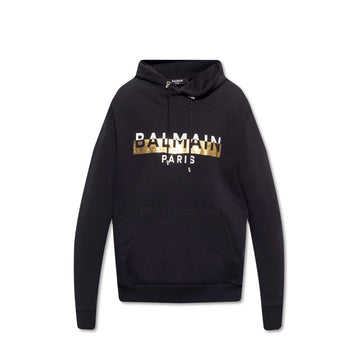 Balmain Black Cotton Sweatshirt