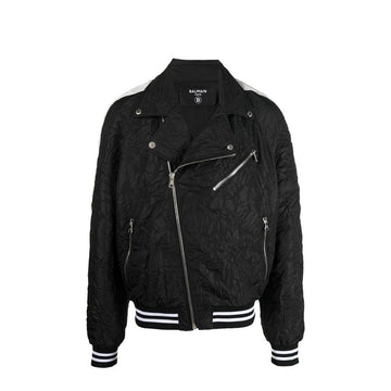 Balmain Black Polyester Bomber