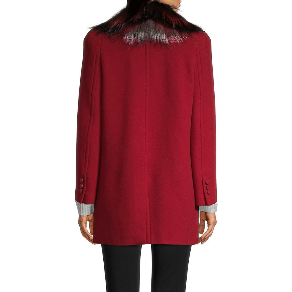 Fendi Red Virgin Wool Coat