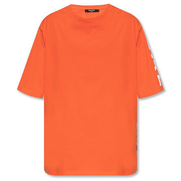 Balmain Orange Cotton T-Shirt