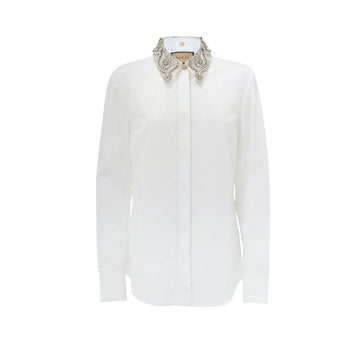 Gucci White Cotton Dress Shirt