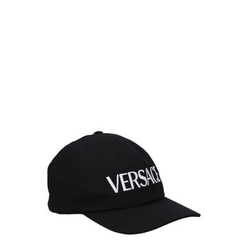 Versace Black Cotton Cap (Baseball Hat)