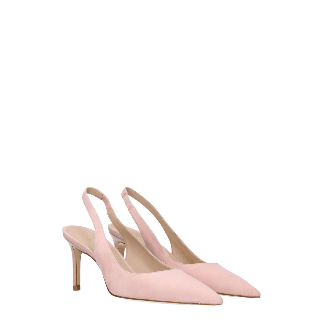 Stuart Weitzman Pink Leather Mid Heel Pumps