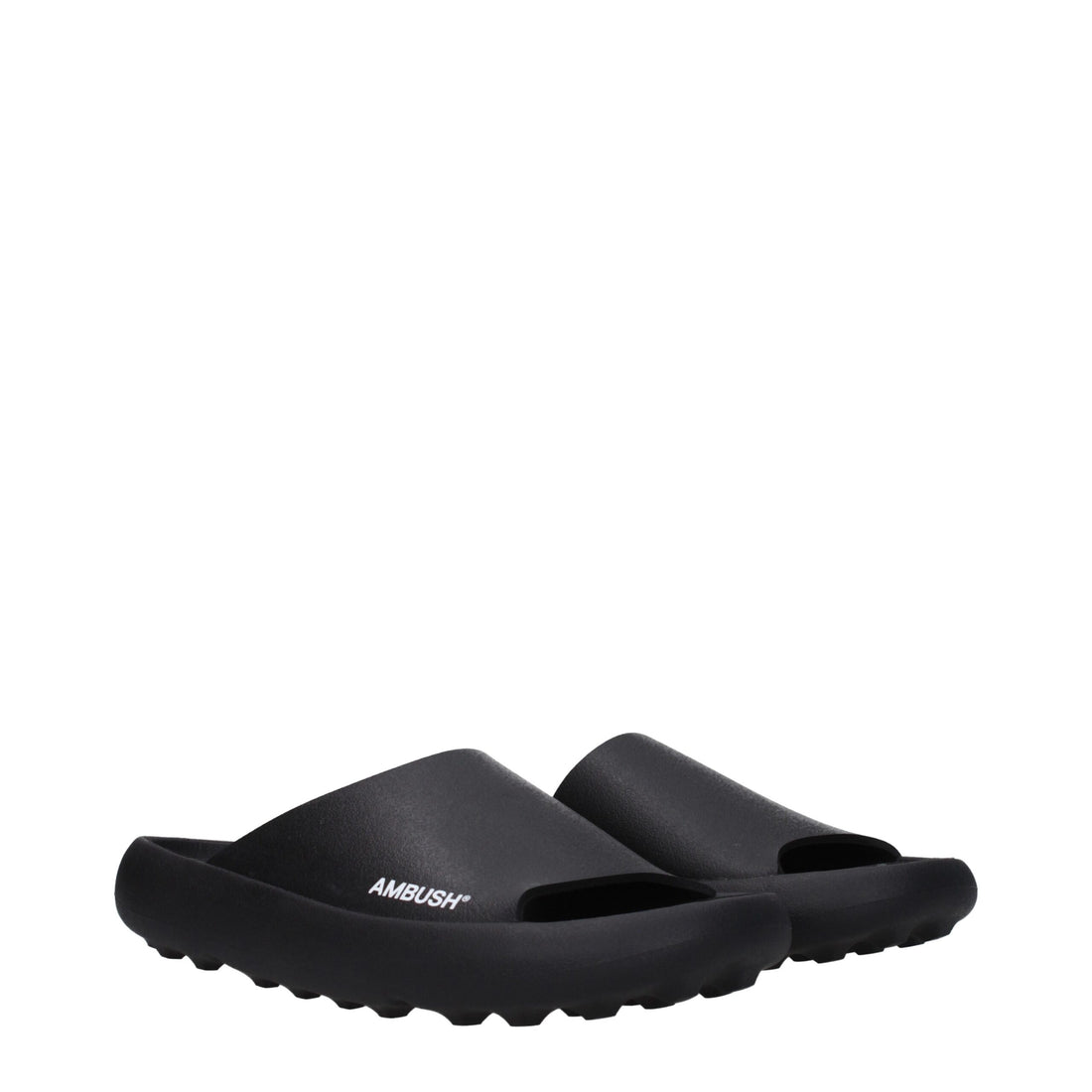 Ambush Black Cotton Slippers