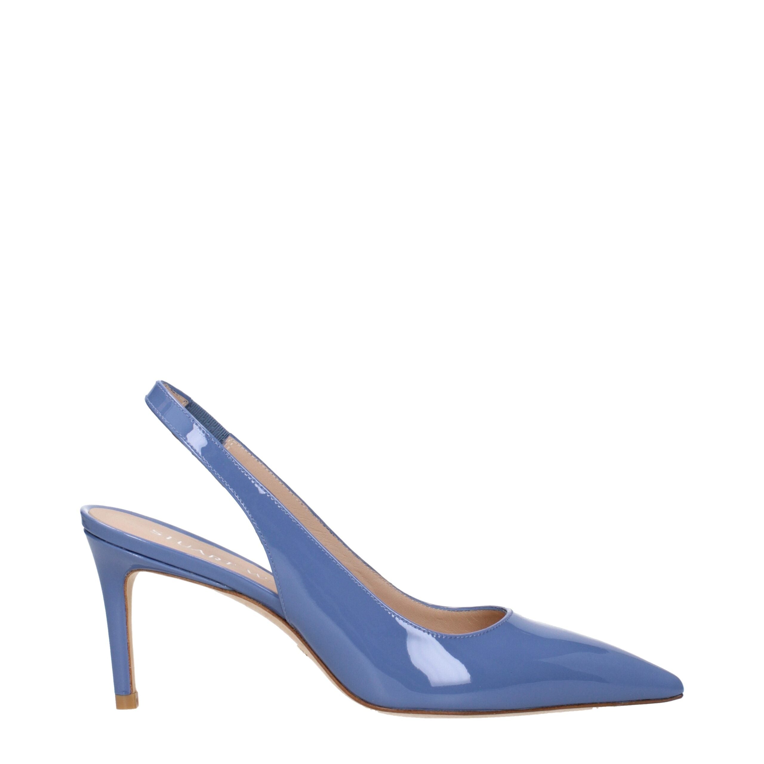 Stuart Weitzman Light Blue Leather High Heel Pumps