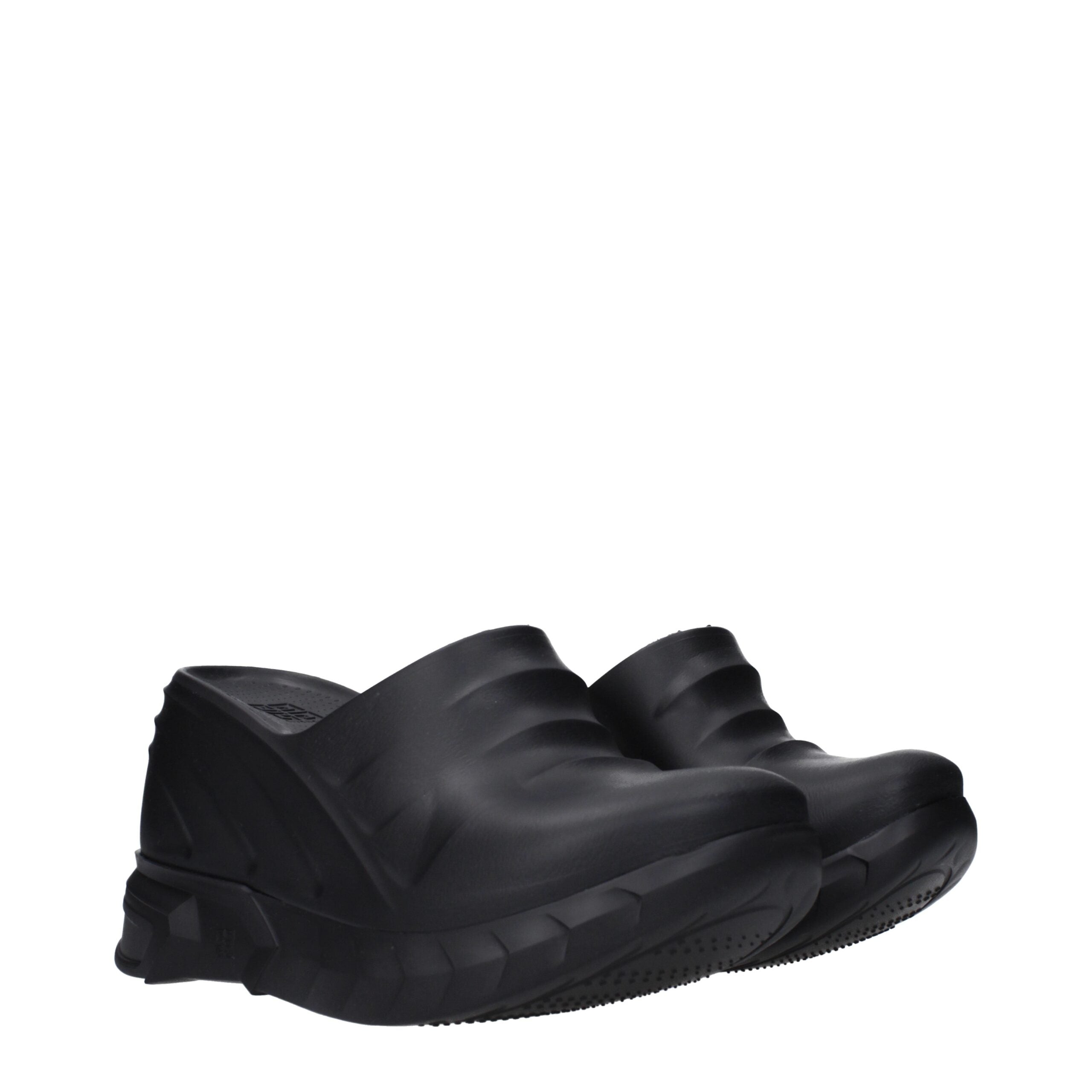 Givenchy Black Cotton Slippers