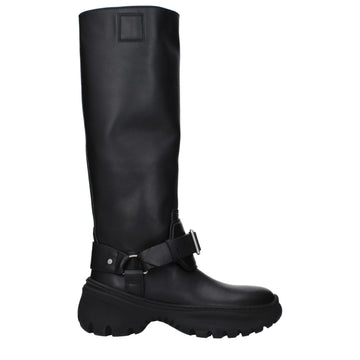 Burberry Black Leather Boots