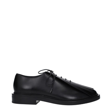 Max Mara Black Leather Oxfords And Derbies