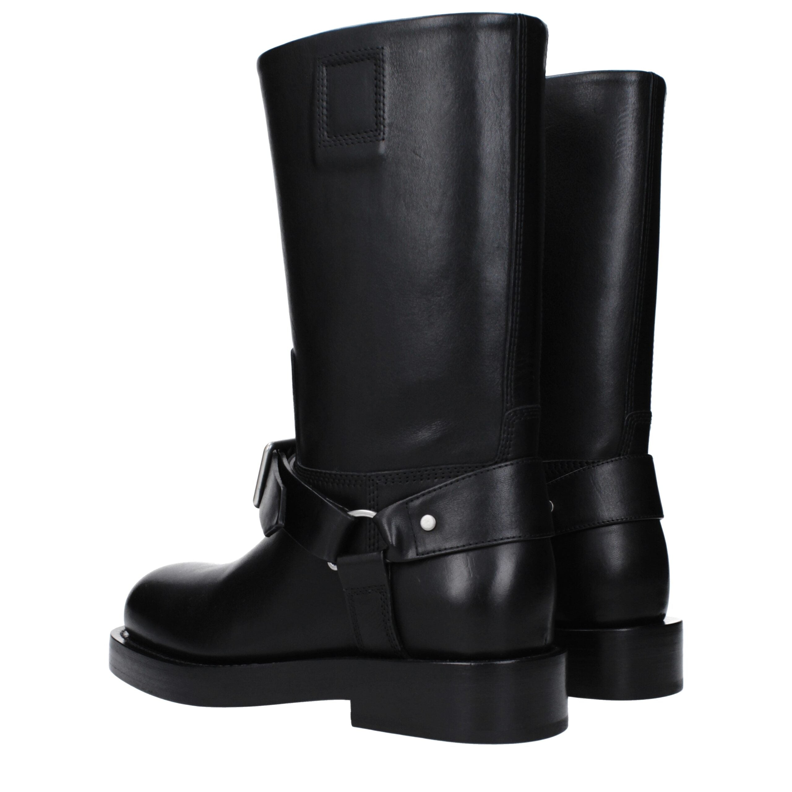 Burberry Black Leather Boots